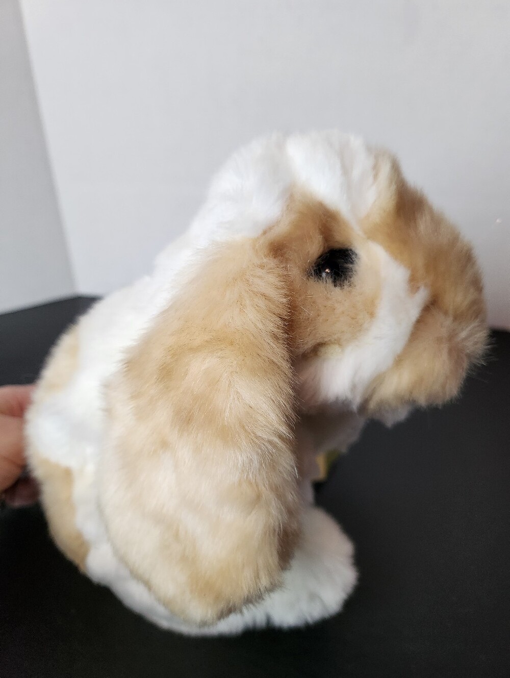 Folkmanis Puppet Standing Lop Rabbit Cream & Tan- Soft, Realistic Bunny